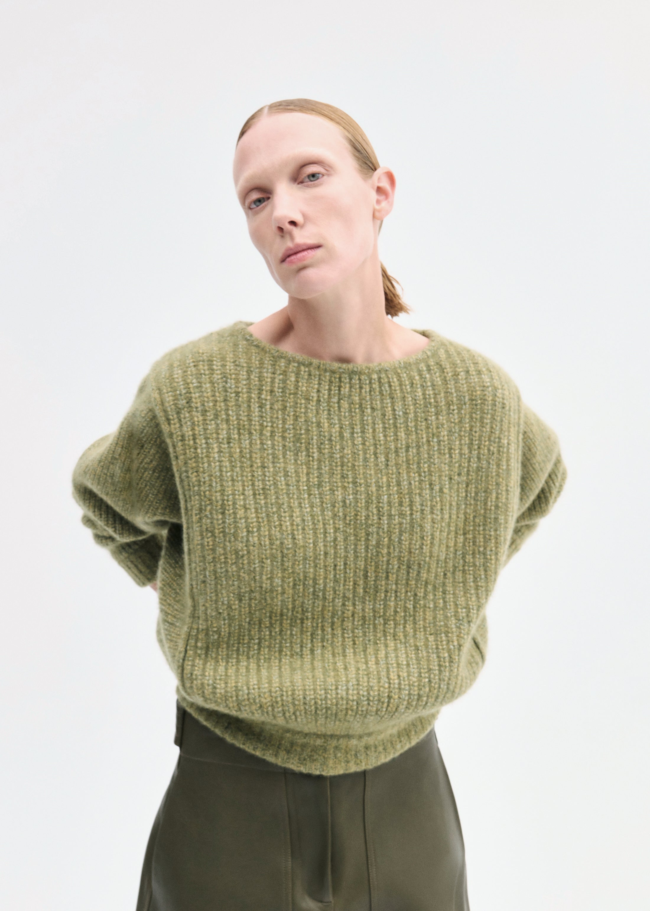 Batwing Sweater in Silk Cashmere - 4