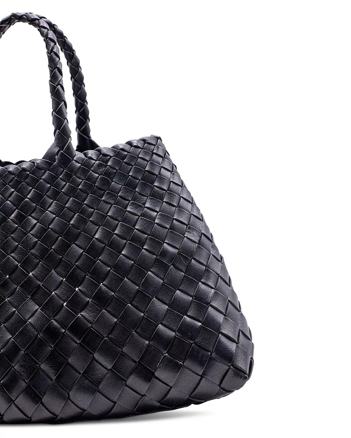 Santa Small Crocheted Leather Bag - 4