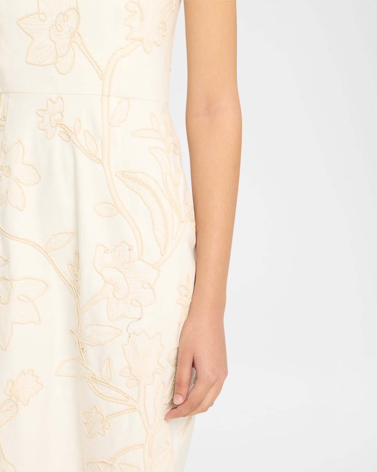 Netia Strapless Embroidered Dress - 6