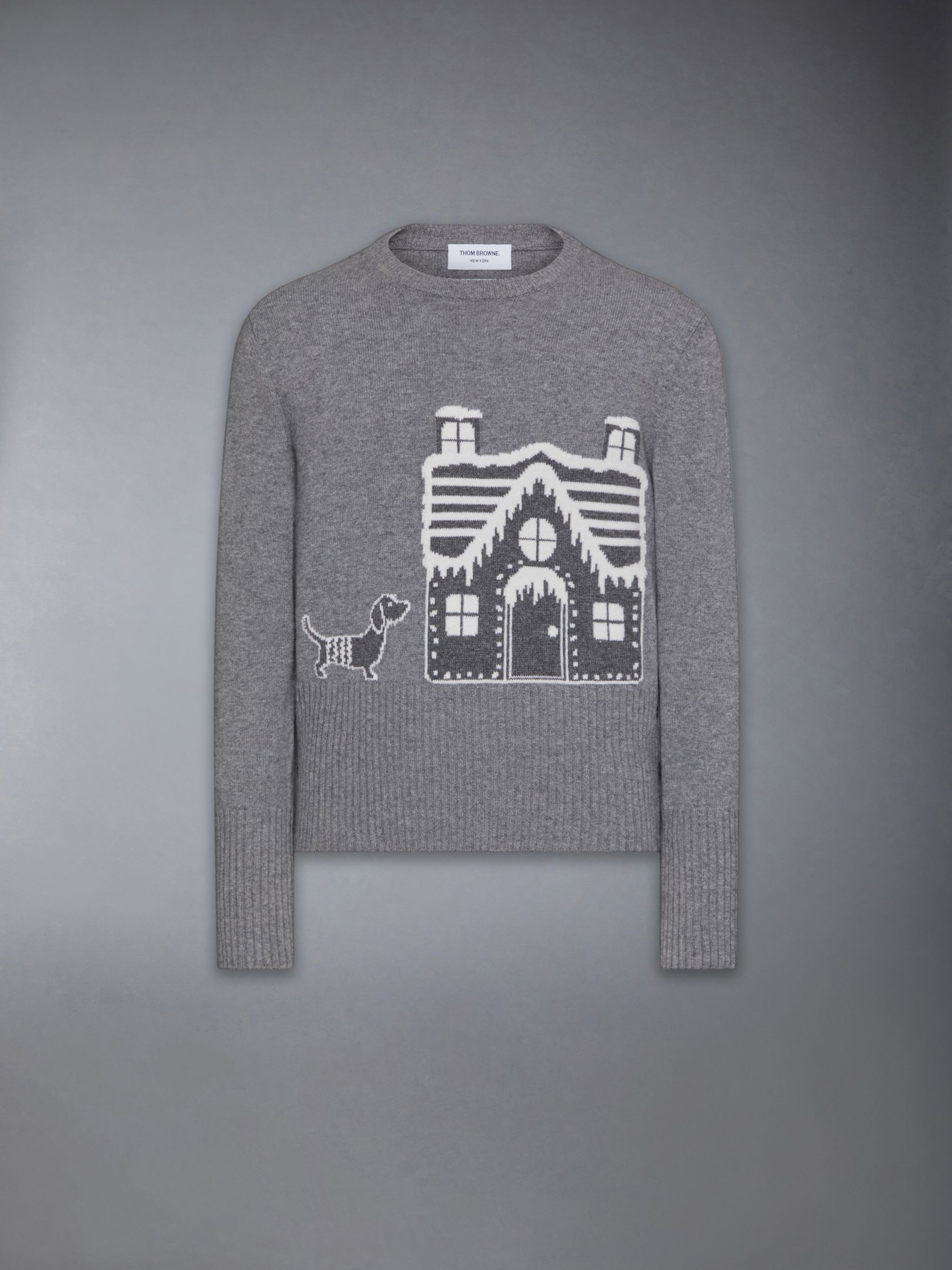 Holiday Scenery Merino Wool Crew Neck Pullover - 6