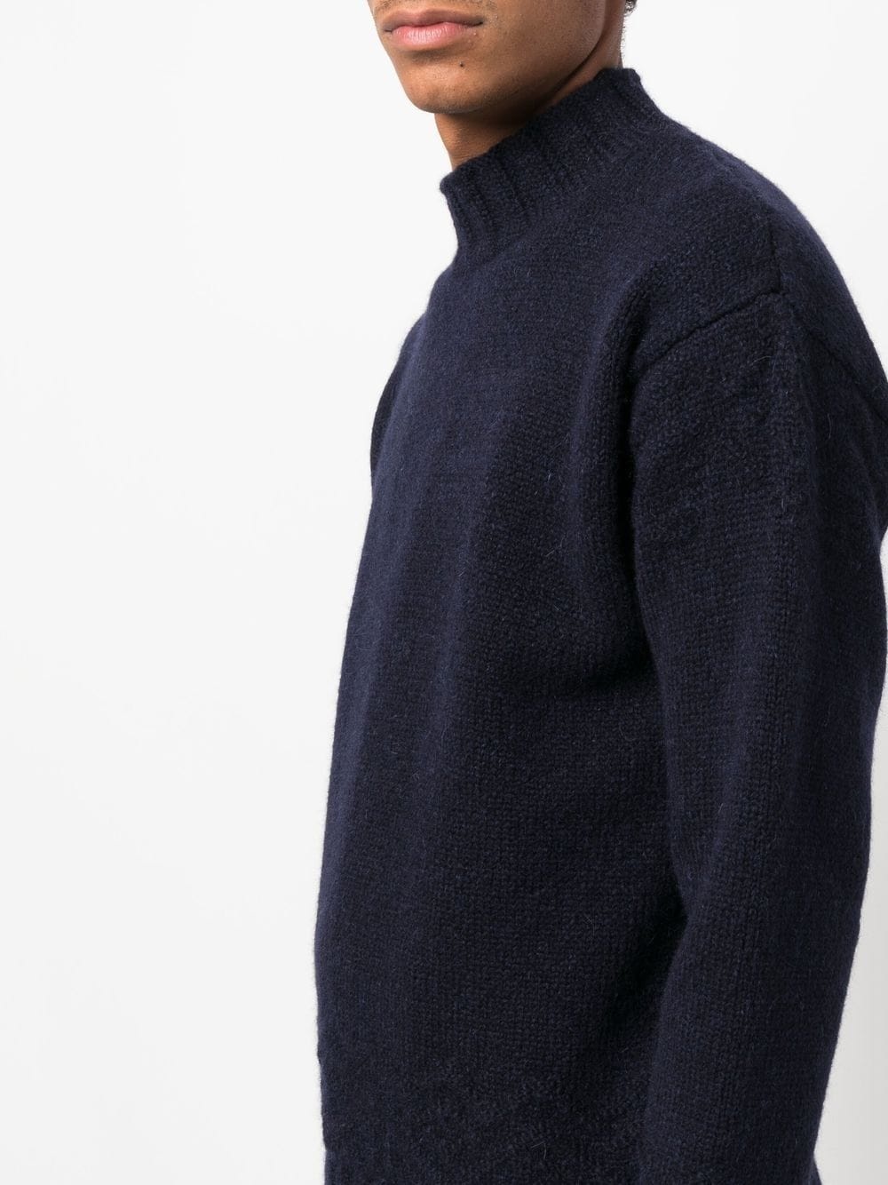 roll-neck knitted jumper - 5