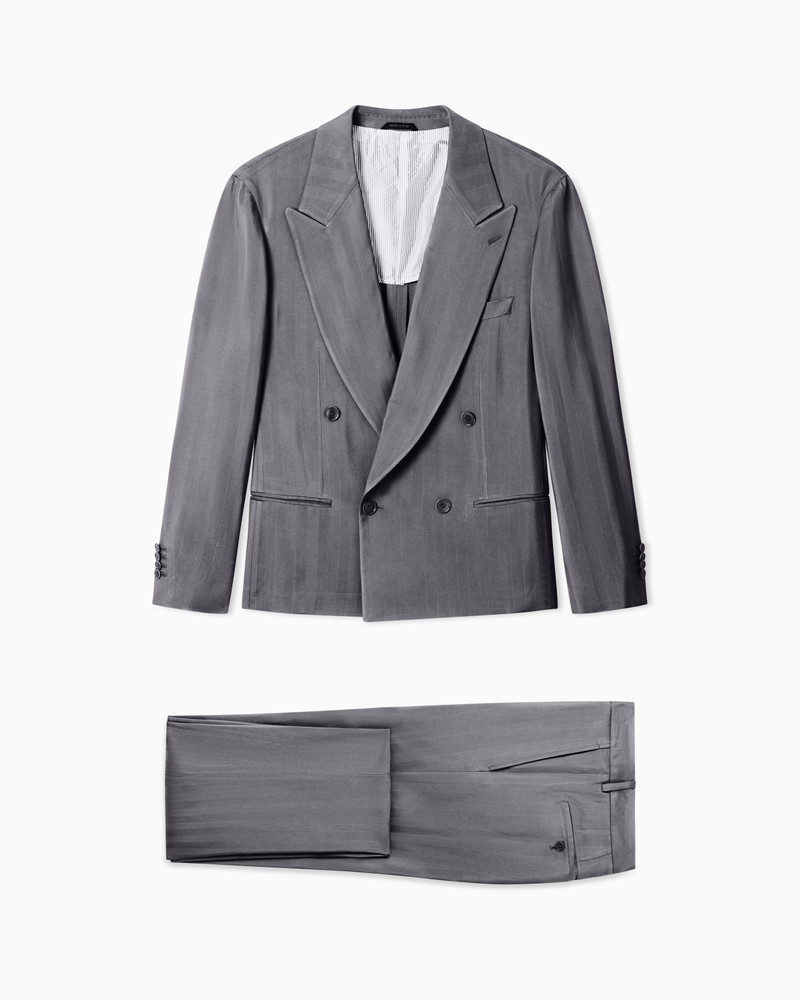 DOUBLE-BREASTED VISCOSE SUIT 1