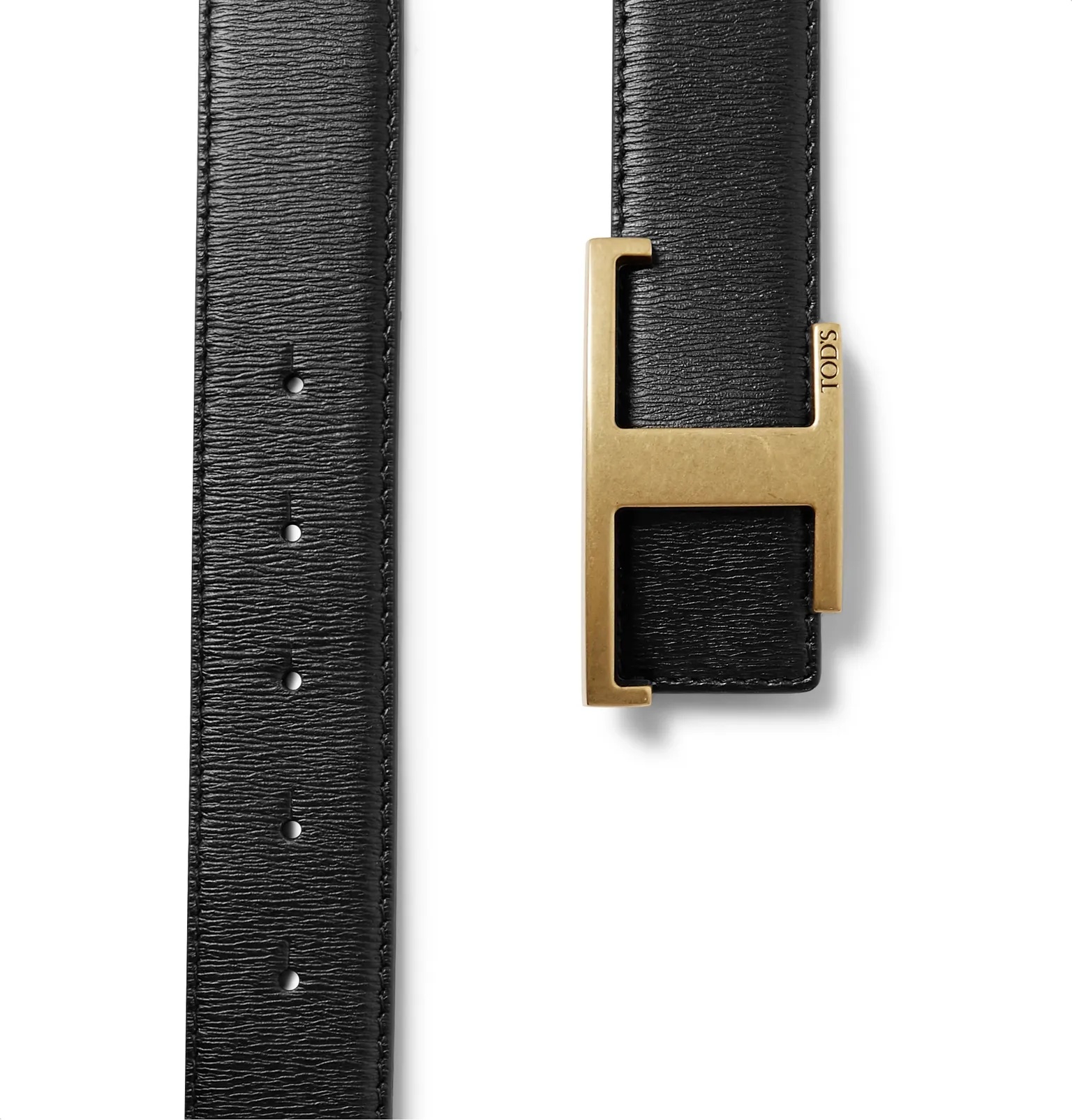 3.5cm Reversible Leather Belt - 3