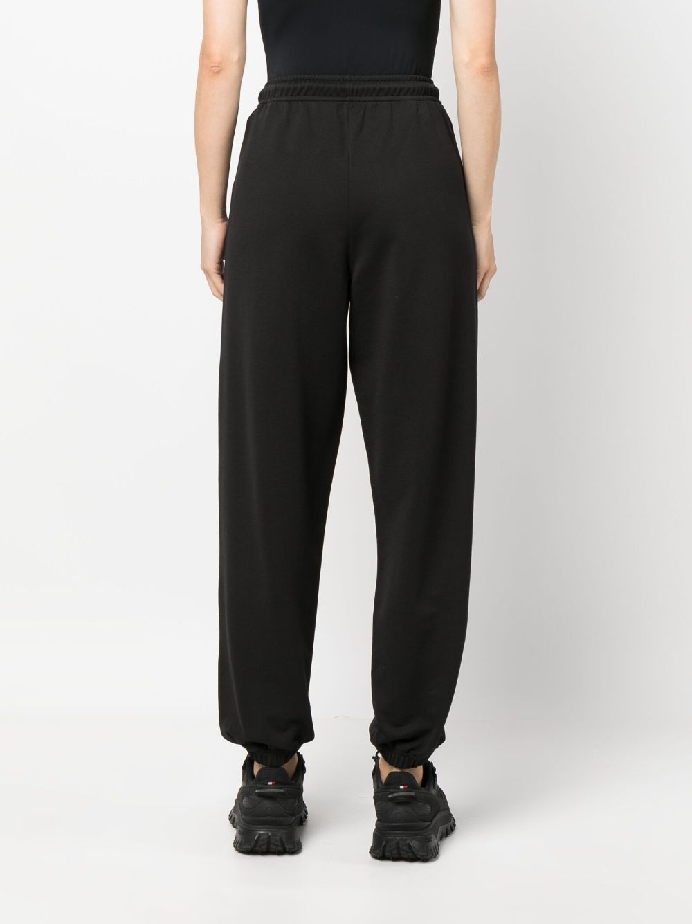 logo-patch cotton track pants - 4