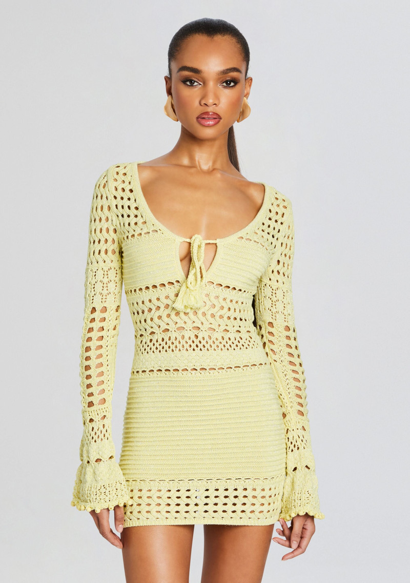 PEONY KNIT CROCHET DRESS 5