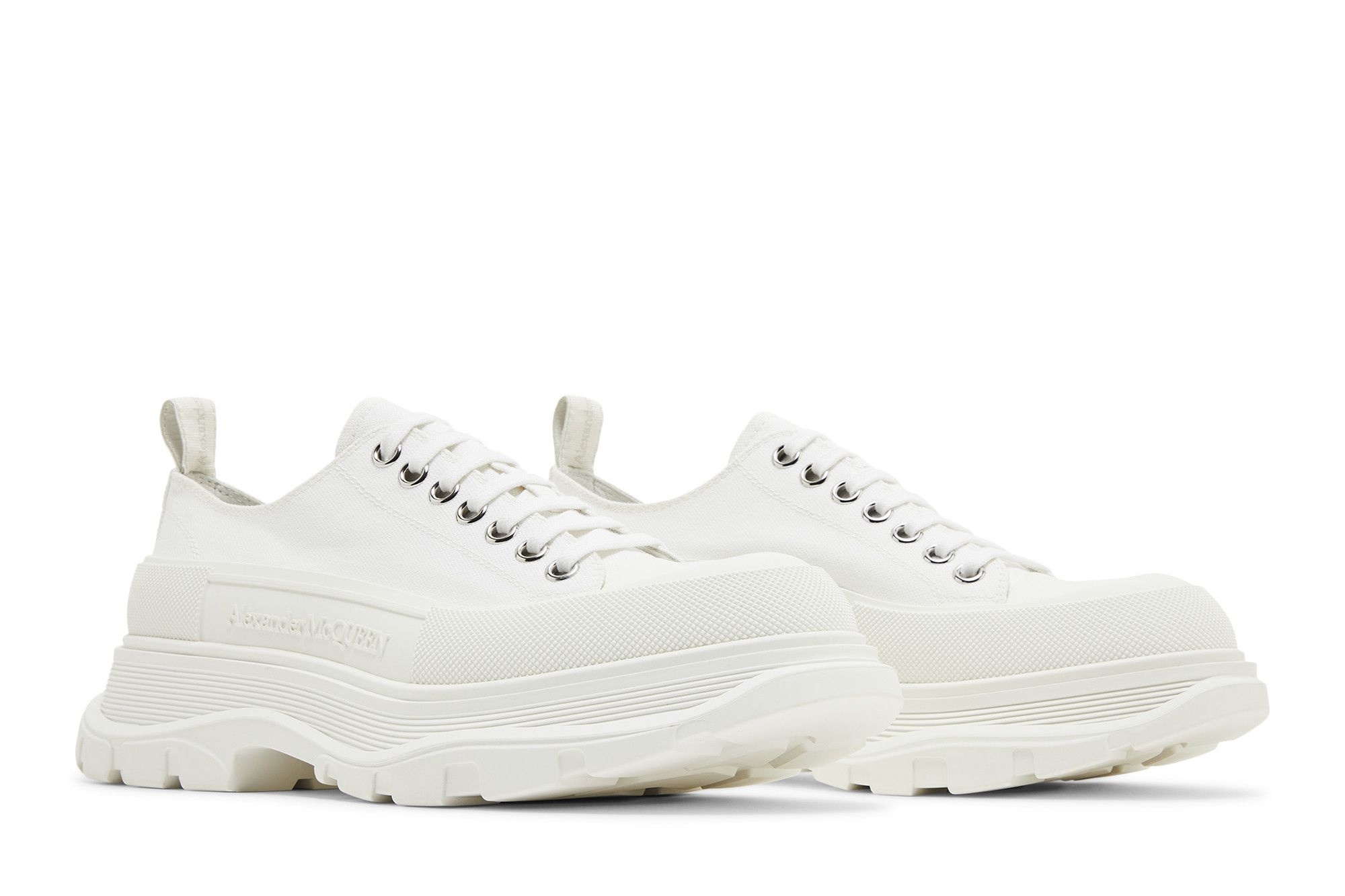Alexander McQueen Tread Slick Lace Up 'White' - 8