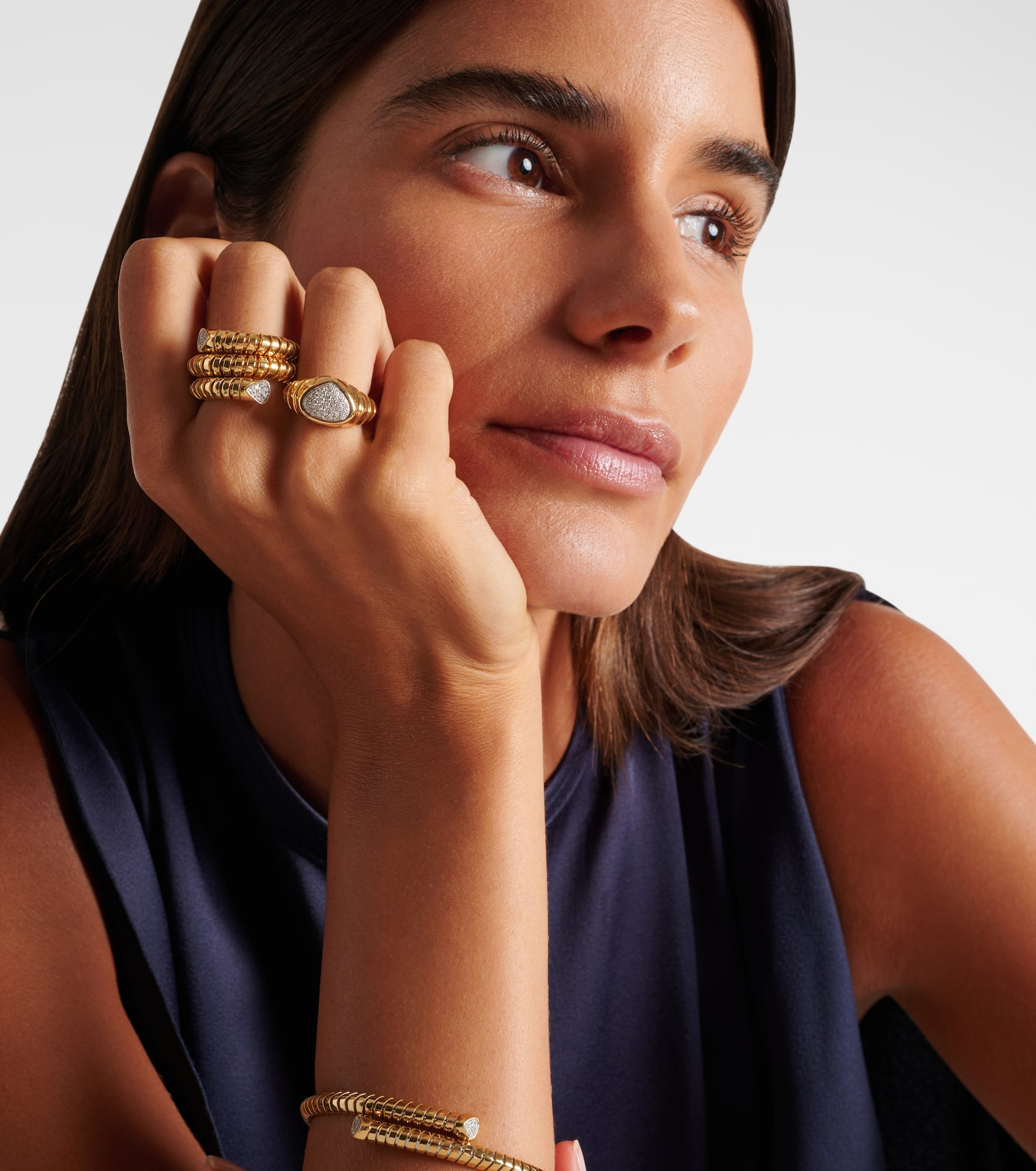 Timo 18kt gold ring with diamonds - 2