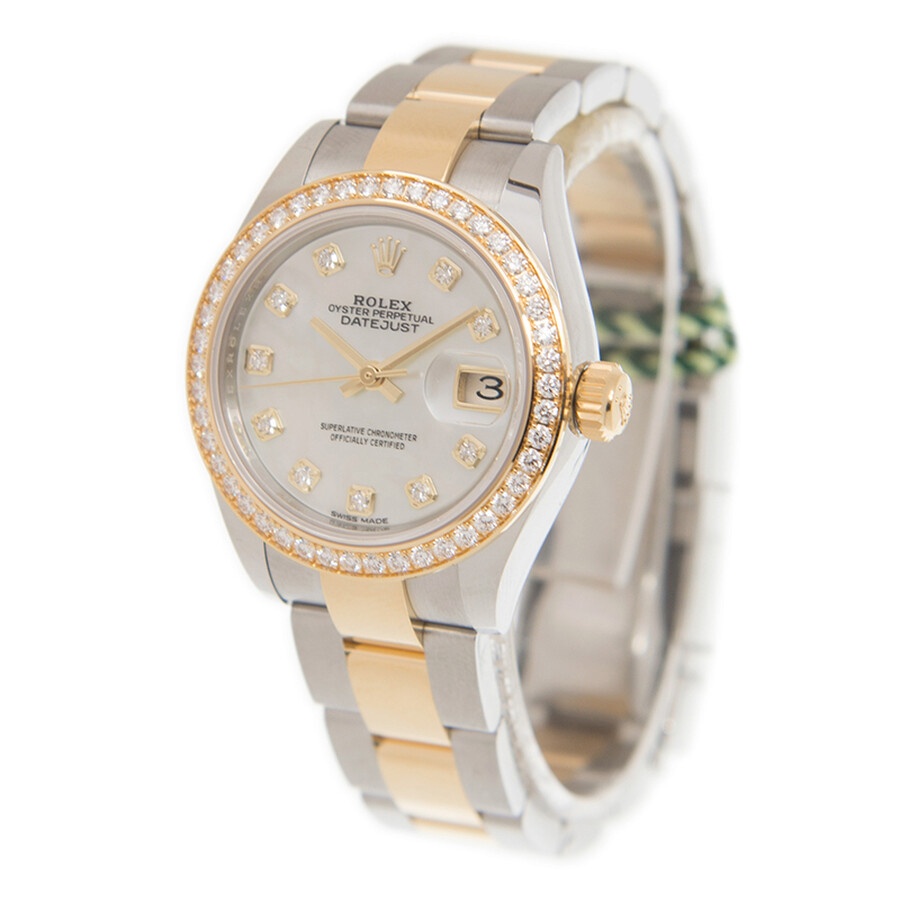 Rolex Lady Datejust Mother of Pearl Diamond Steel and 18K Yellow Gold Oyster Watch 279383MDO - 2
