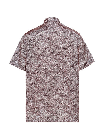 Prada floral-print short-sleeve shirt outlook