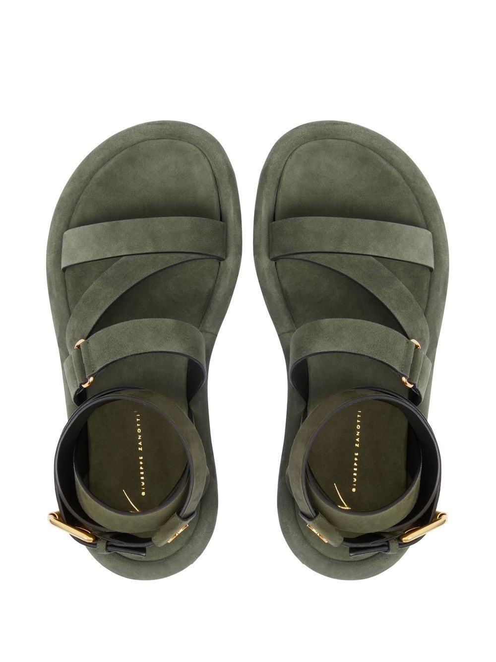 Aymon buckled suede sandals - 4