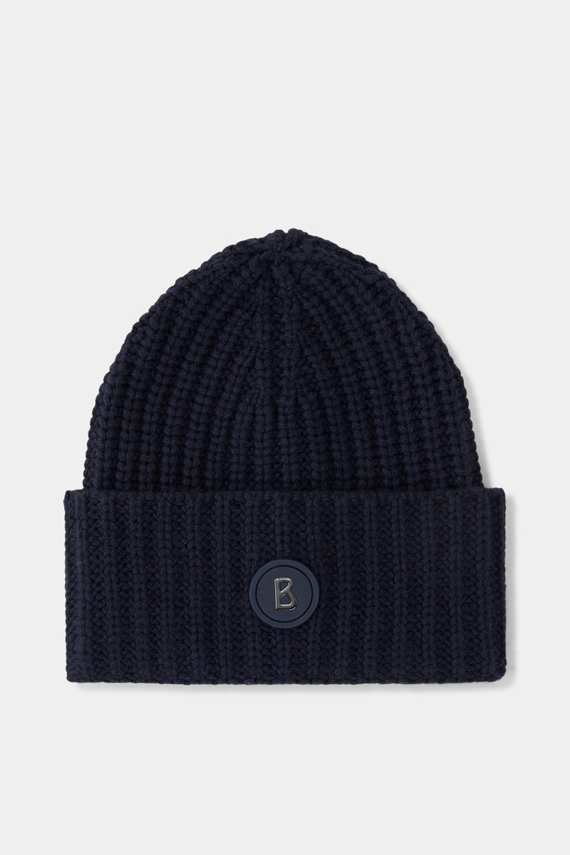 Kilian knitted cashmere hat in Navy blue 1