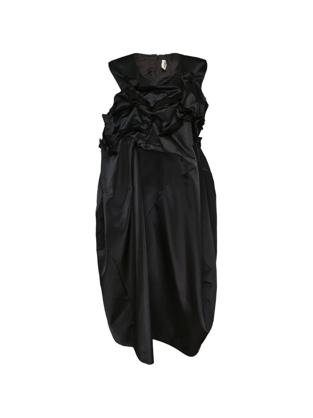 draped midi dress - 1