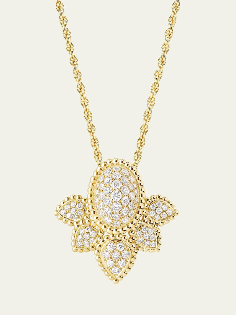 Boucheron Serpent Boheme 18K Yellow Gold Diamond Pendant Necklace outlook