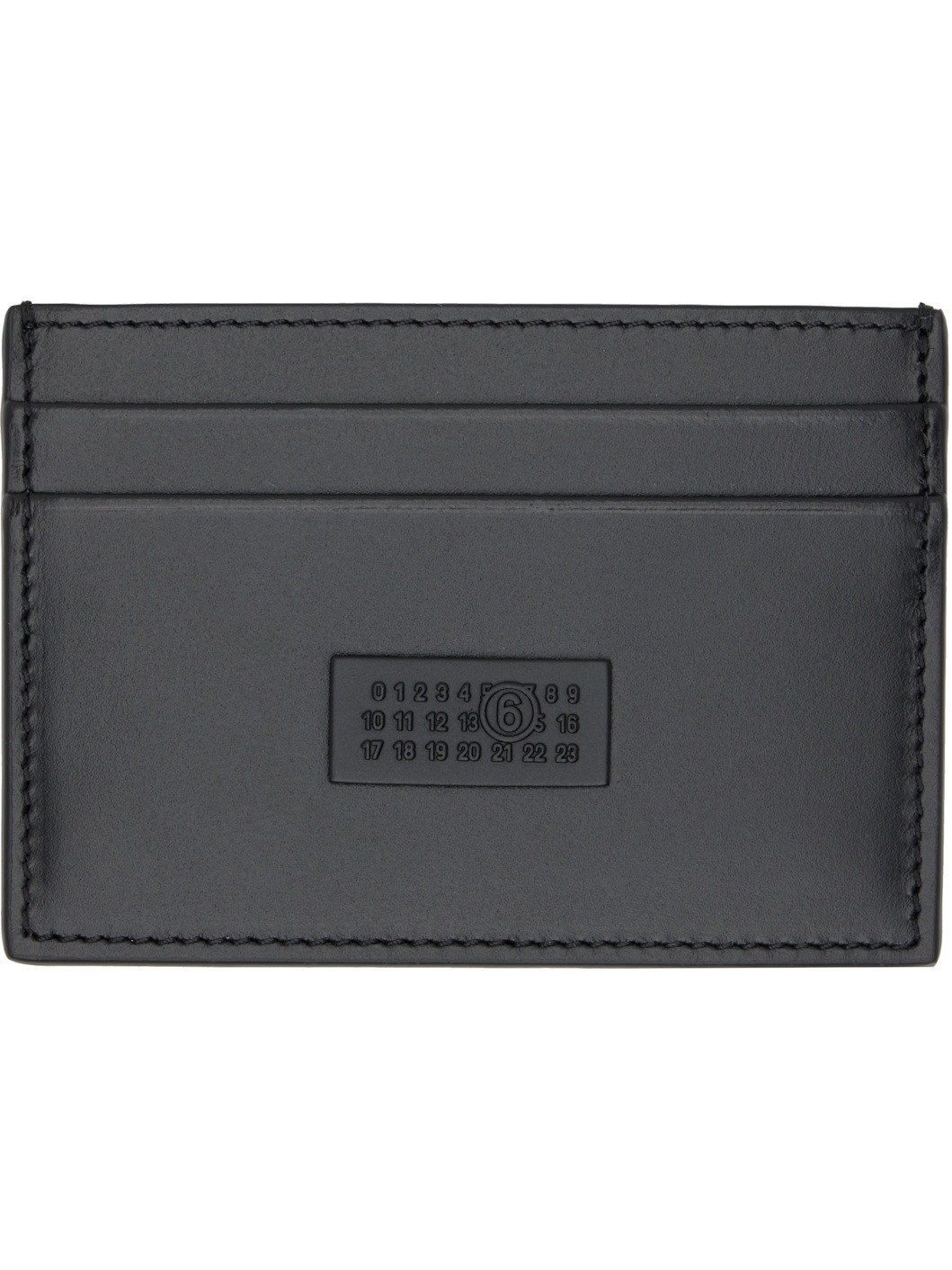 Black Leather Card Holder - 1