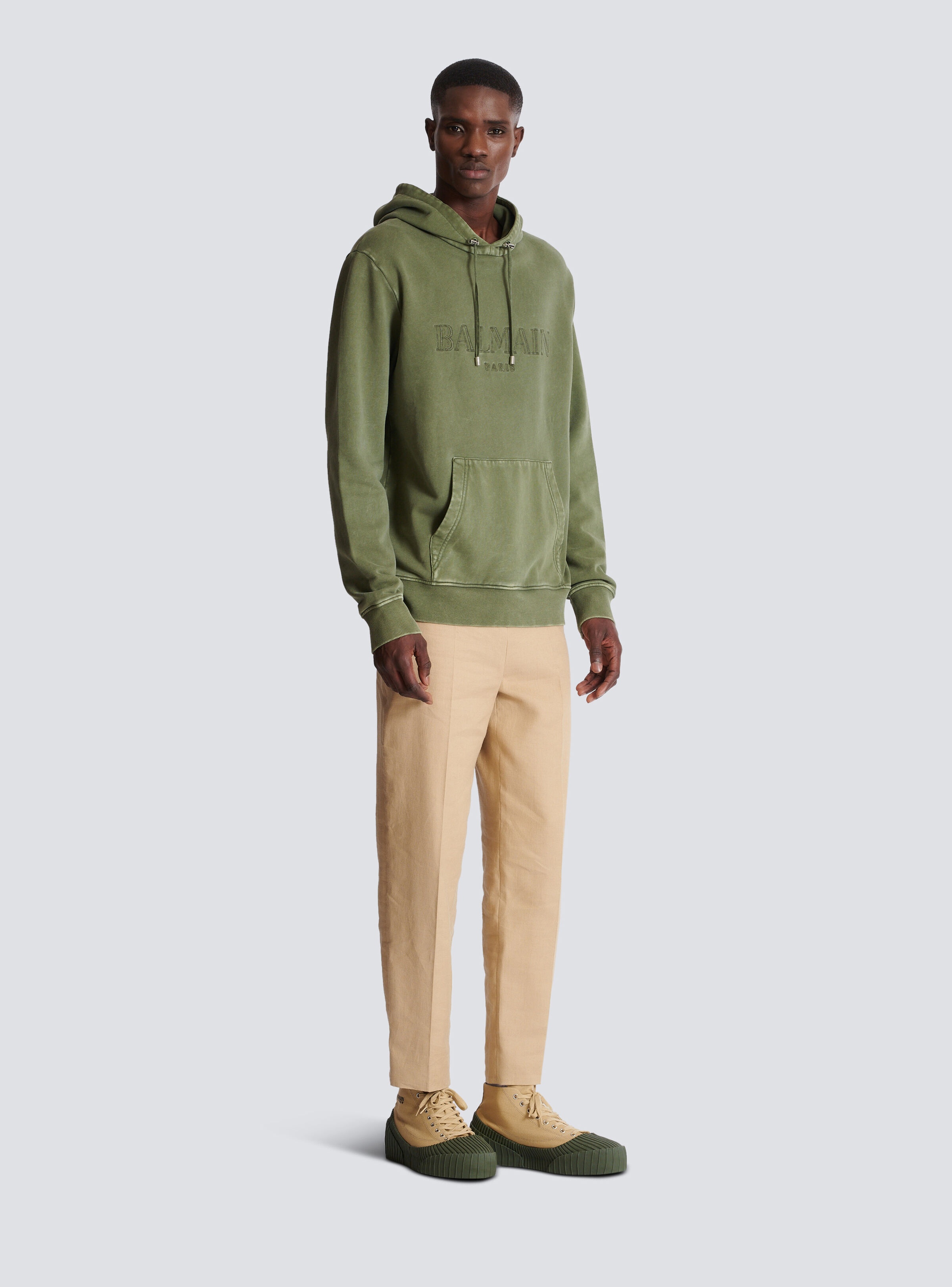 Vintage Balmain embroidered hoodie - 3