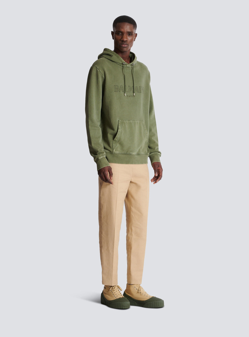 Vintage Balmain embroidered hoodie 3