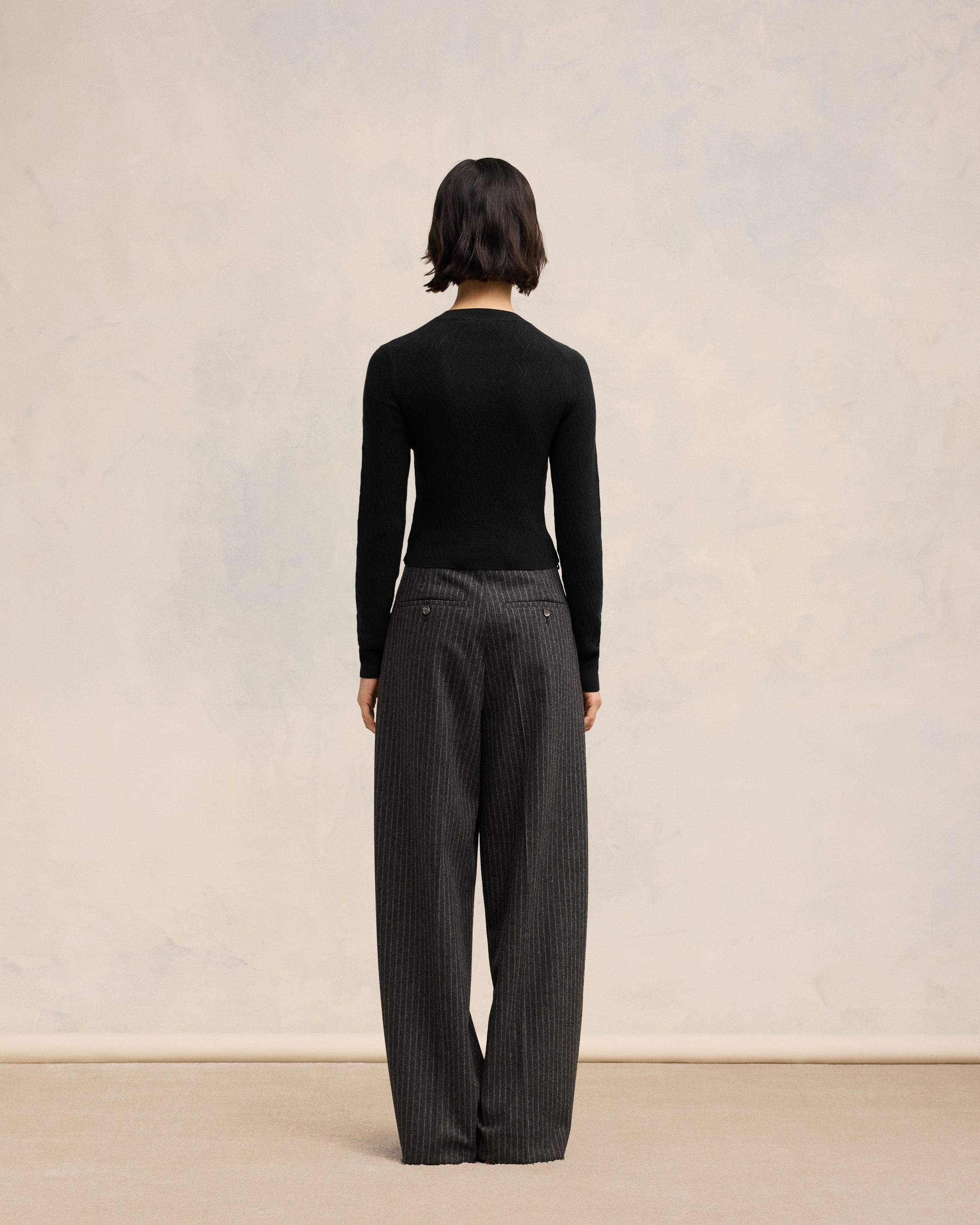 AMI DE COEUR POINTELLE CREW NECK SWEATER - 5