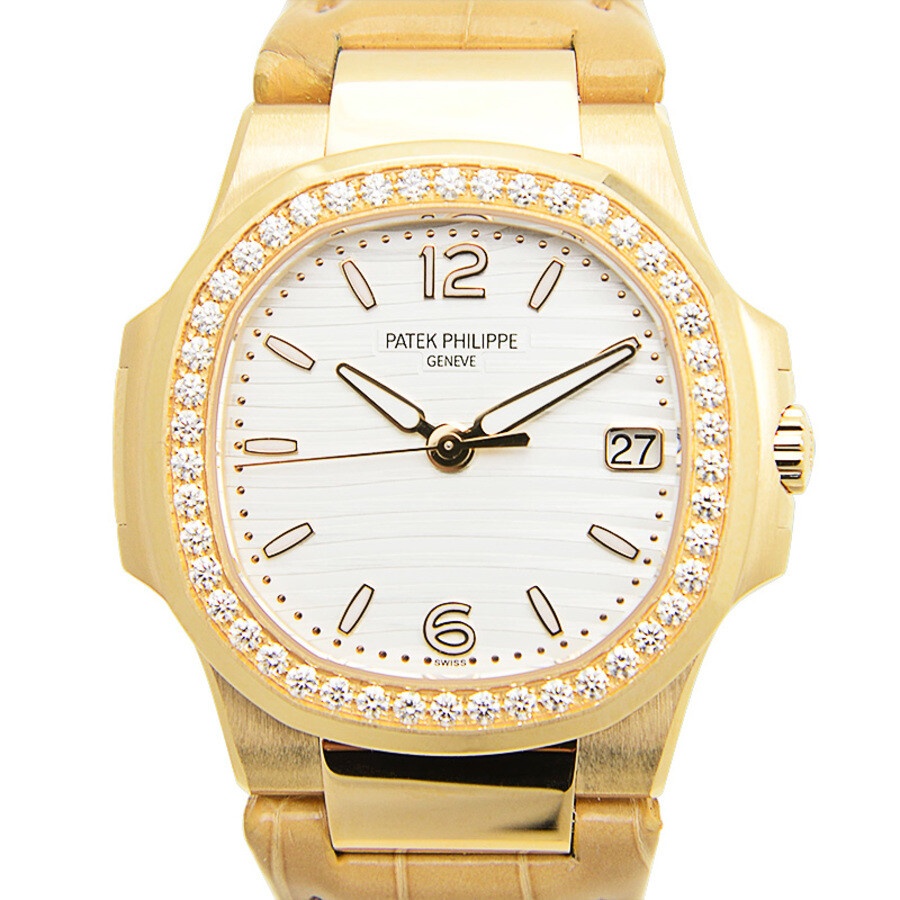 Patek Philippe Nautilus Quartz Diamond White Dial Ladies Watch 7010R-011 - 2