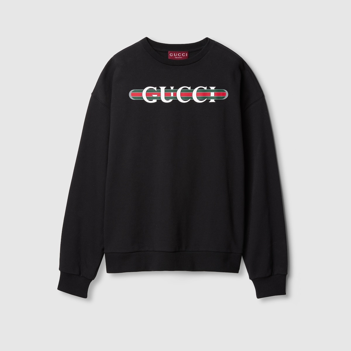 Gucci print felted cotton jersey sweatshirt - 1