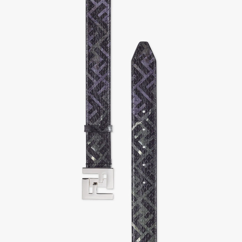 FENDI Black elaphe belt outlook