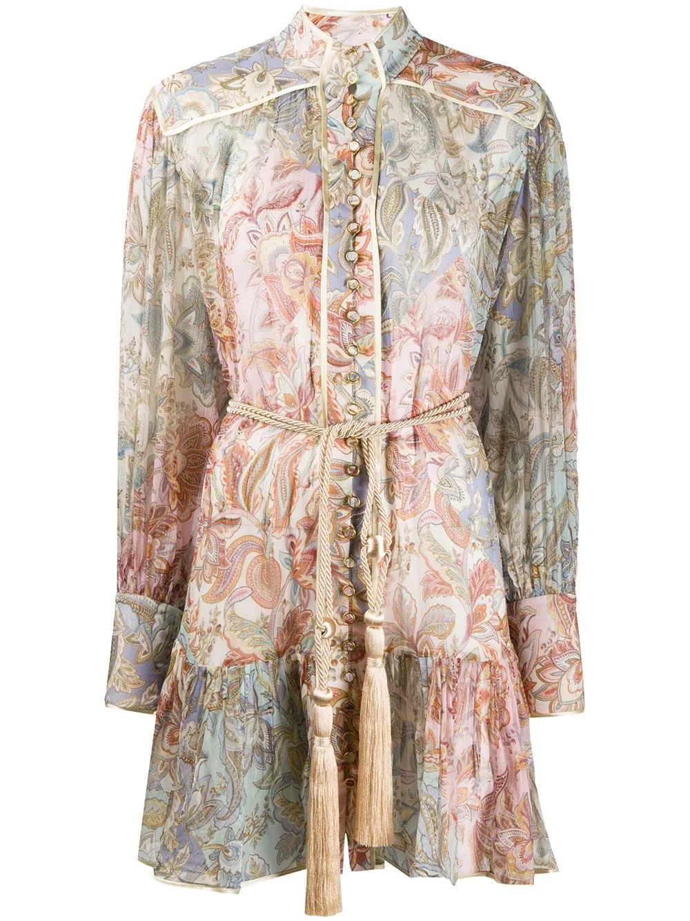 Lucky Bound silk shirtdress - 1