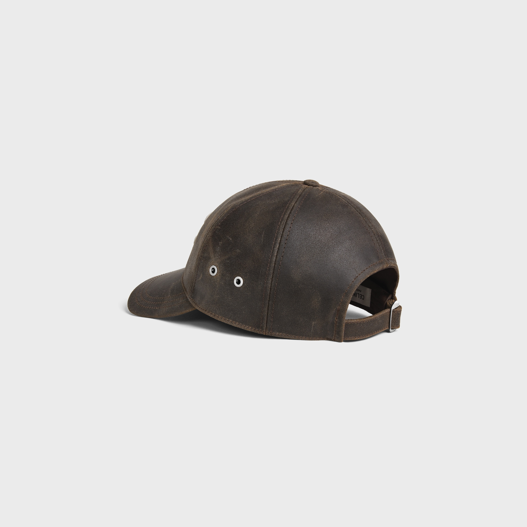 triomphe baseball cap IN WAXED SUEDE CALFSKIN - 4