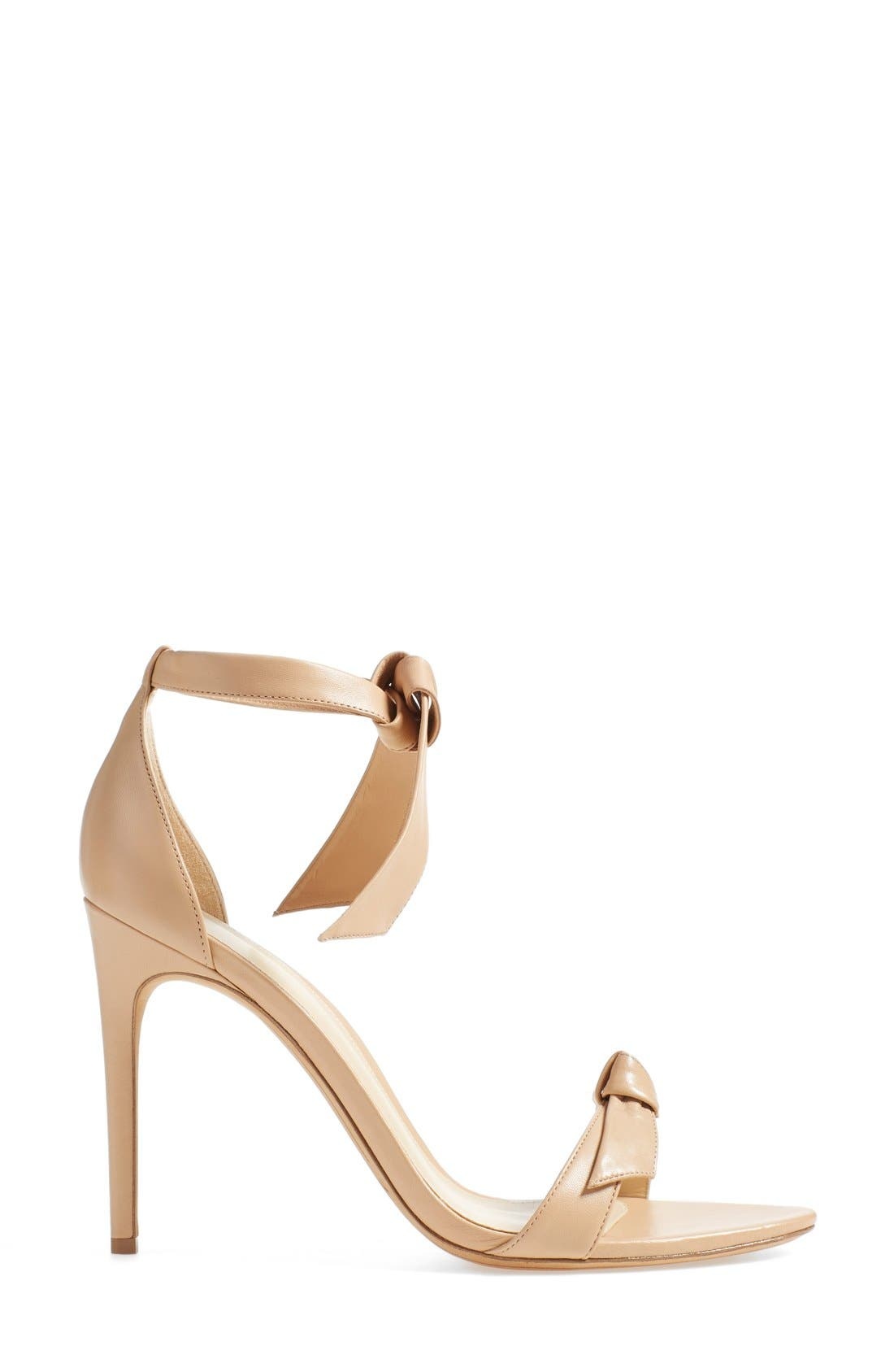 Alexandre Birman Clarita Ankle Tie Sandal in Nude Soft Leather at Nordstrom - 2
