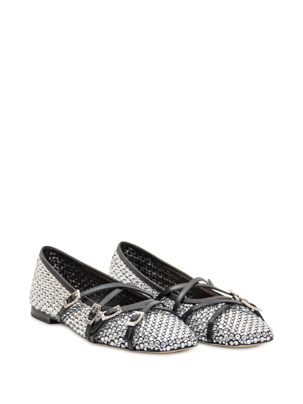 Crystal Net ballerina shoes - 2