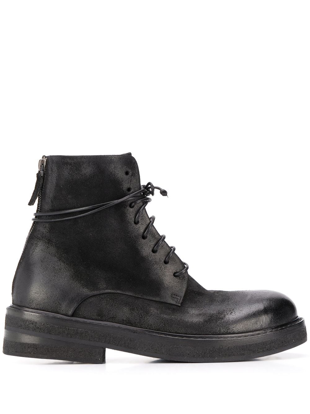 suede lace-up boots - 1