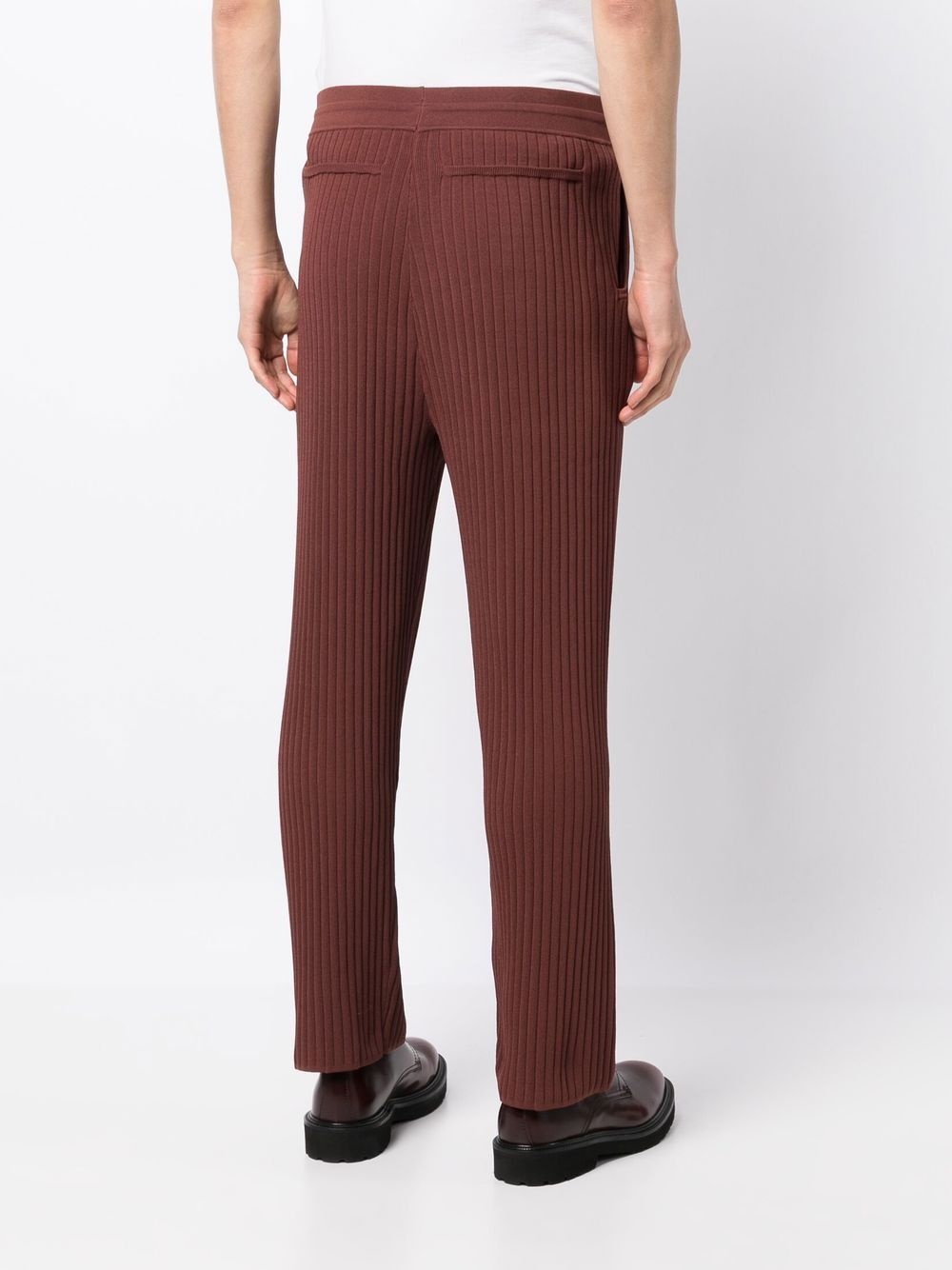 RIBBED STRAIGHT-LEG TROUSERS - 2