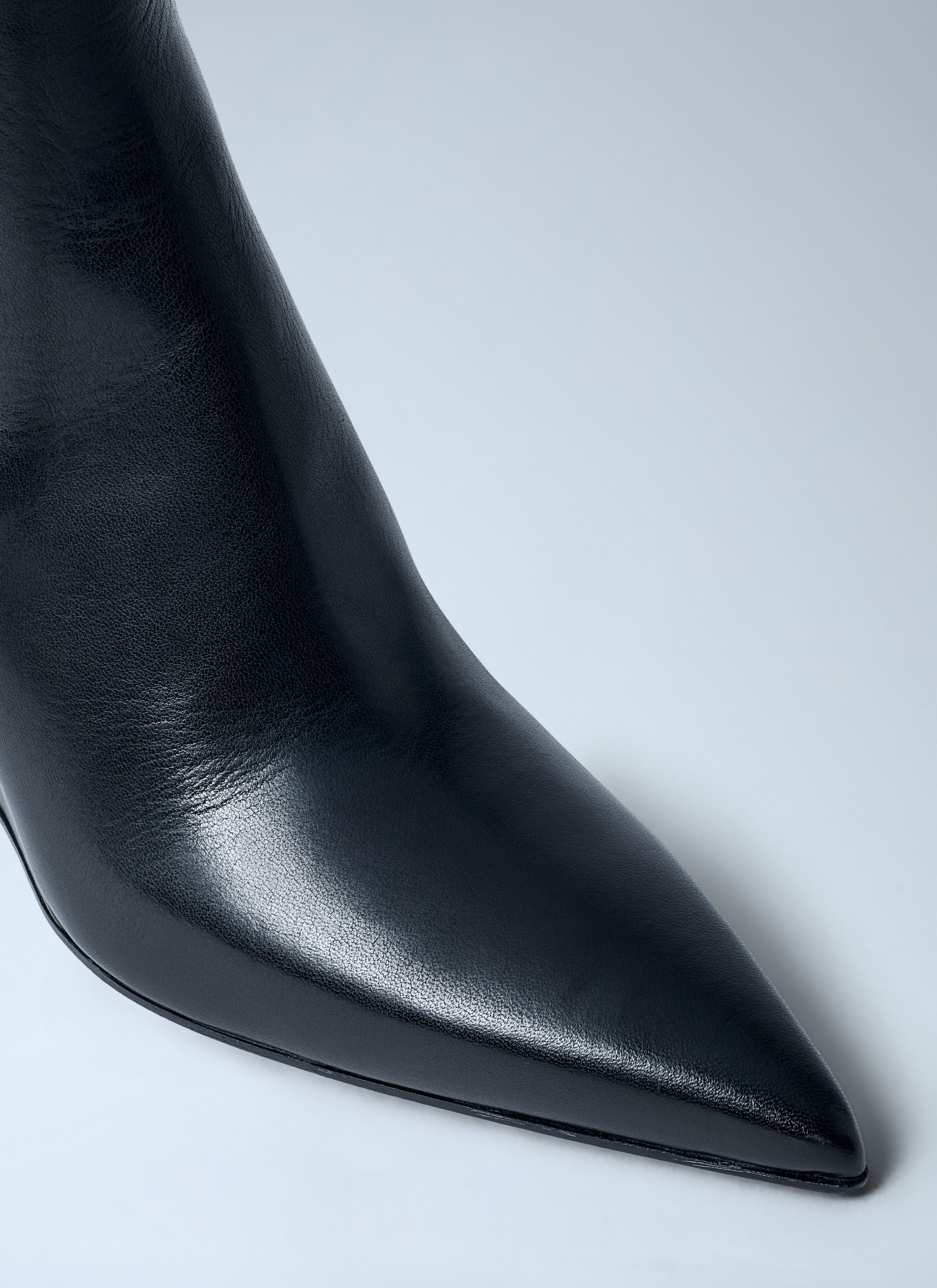Leather Wedge Ankle Boots - 3