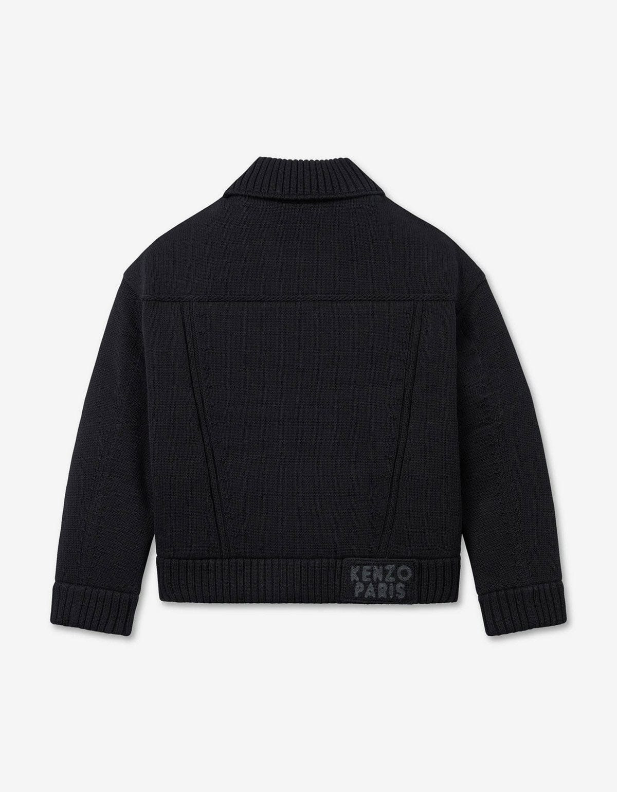 Kenzo Black Knitted Puffer Jacket - 3
