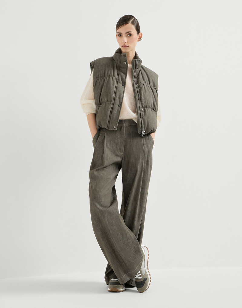 Brunello Cucinelli Techno fabric runners with precious toe outlook