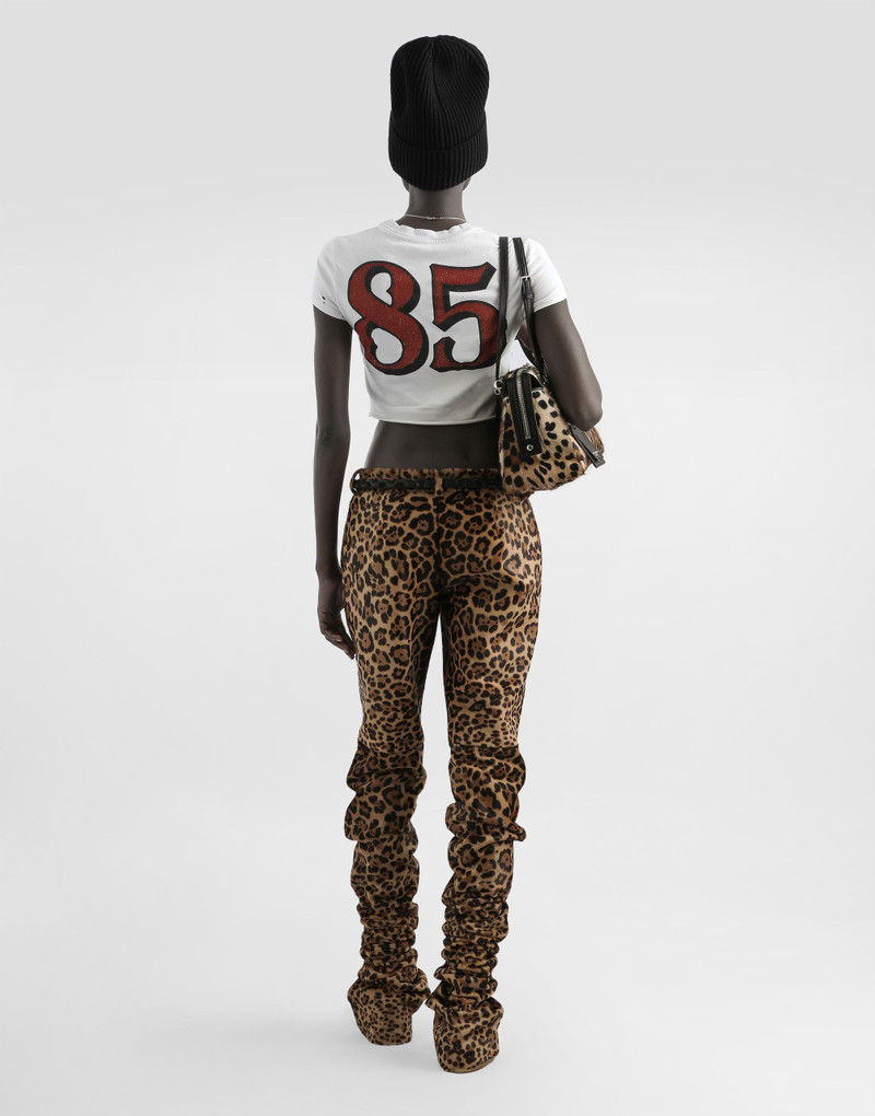 Leopard-print calf trousers 3