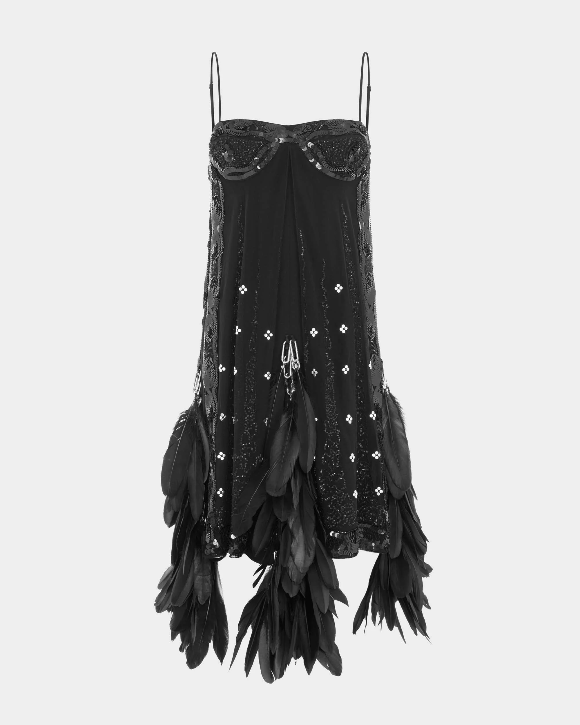 LOA MIDI DRESS IN EMBROIDERED TULLE - 1