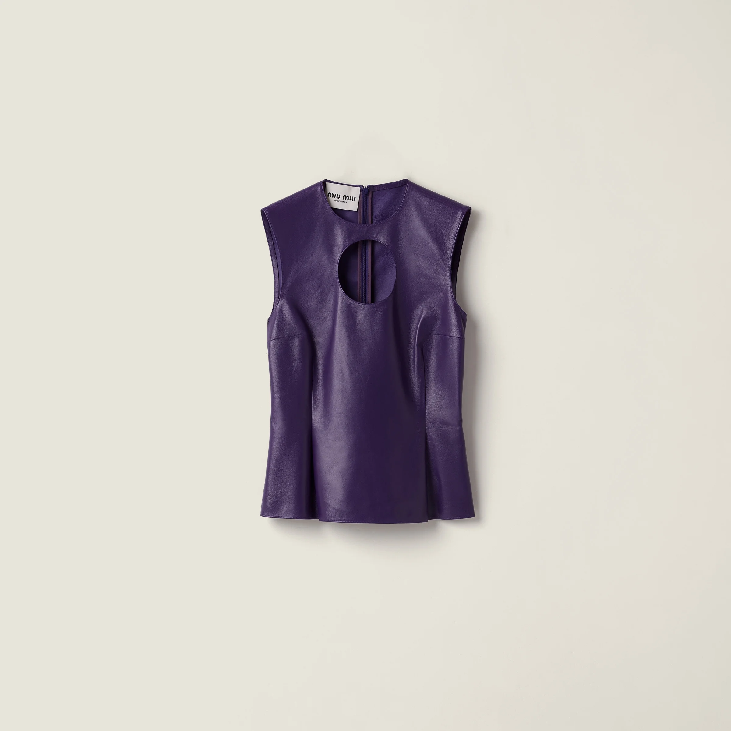 Nappa leather top with buckle - 1