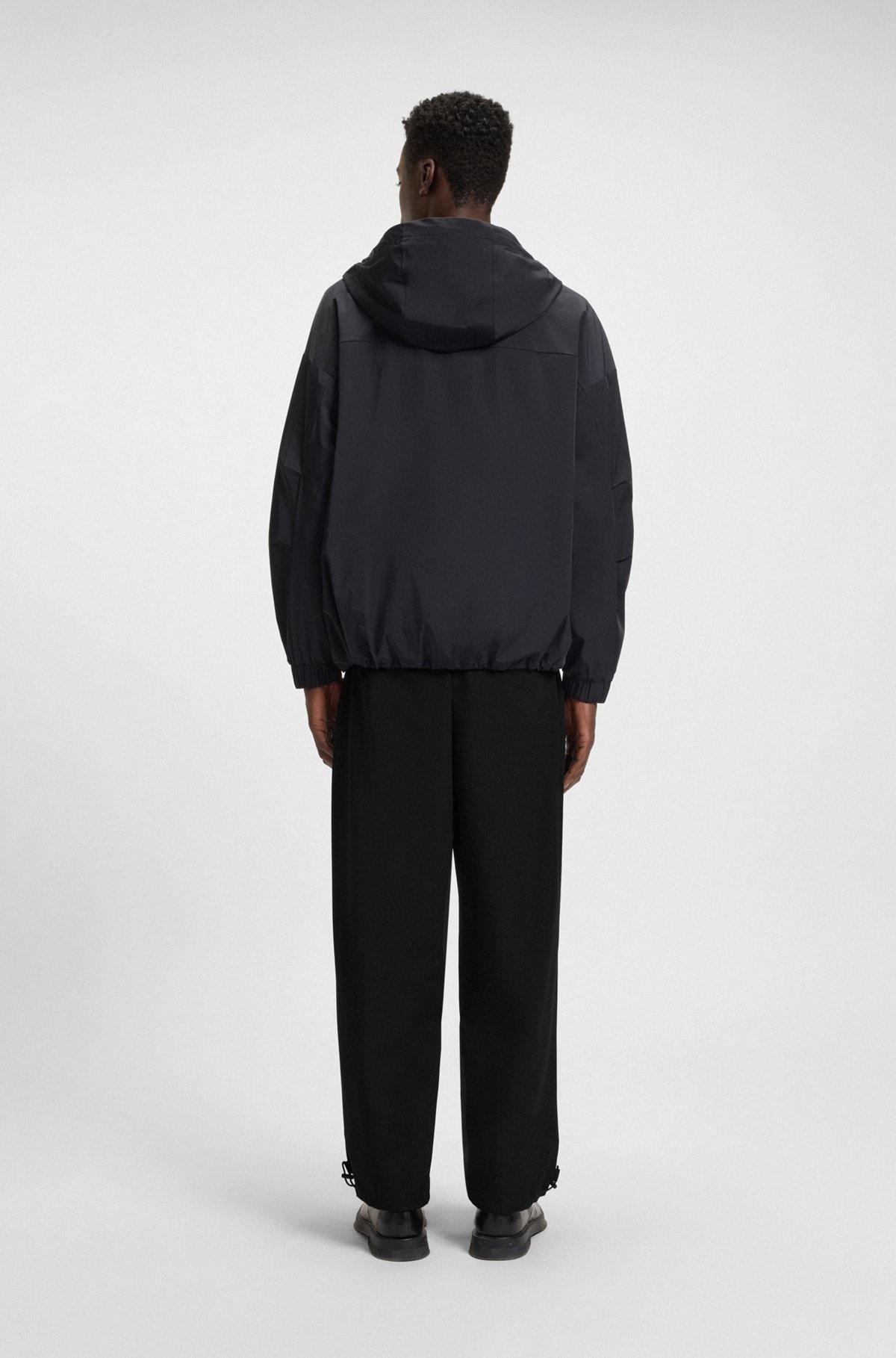 REGULAR-FIT PANTS IN WOOL TWILL WITH STRETCH - 4