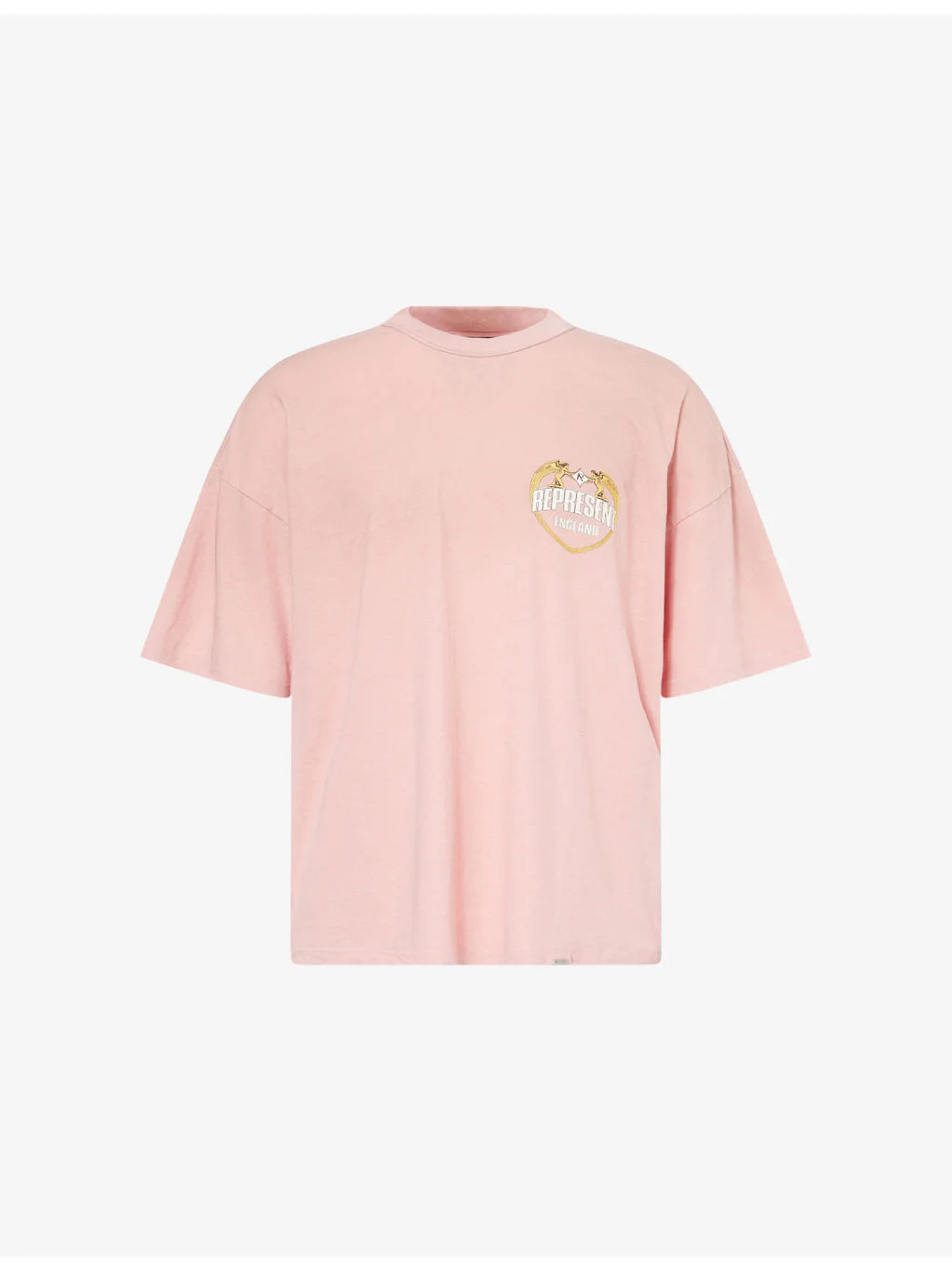 Angel Border Crewneck Cotton-Blend T-Shirt - 1