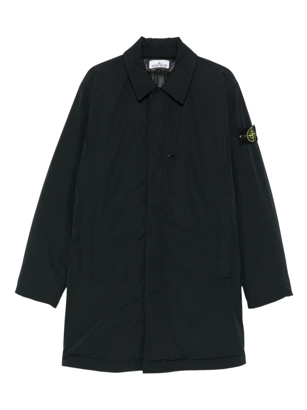 patch-pocket recycled-polyester coat - 1