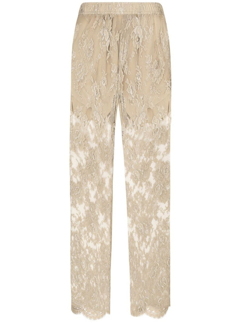 Sartoriale wide-leg lace trousers 1
