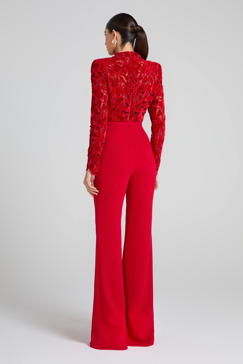 Eleanor Red Jumpsuit 4