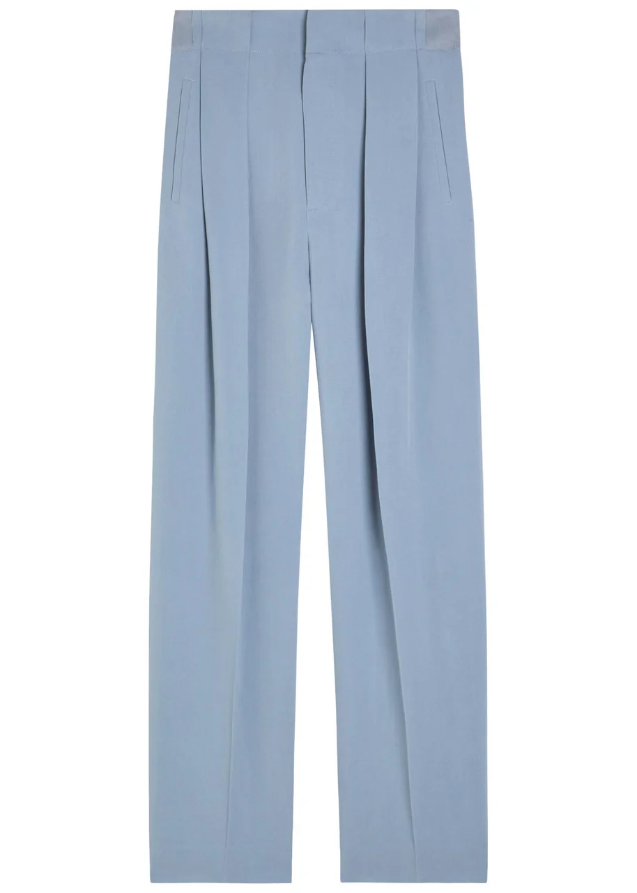 Victoria Beckham Pleated Tapered-leg Trousers - 1