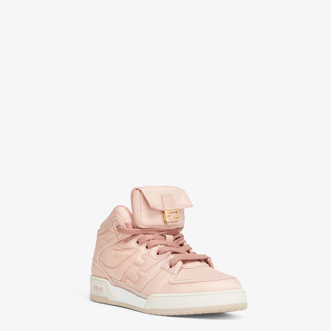 Pink nylon high-tops - 3