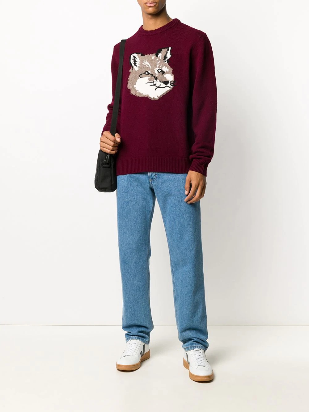 Fox logo embroidered jumper - 2