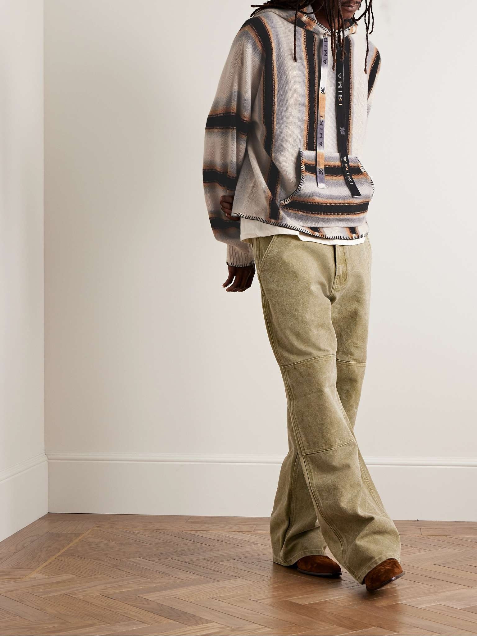 Baja Striped Cashmere and Wool-Blend Hoodie - 2