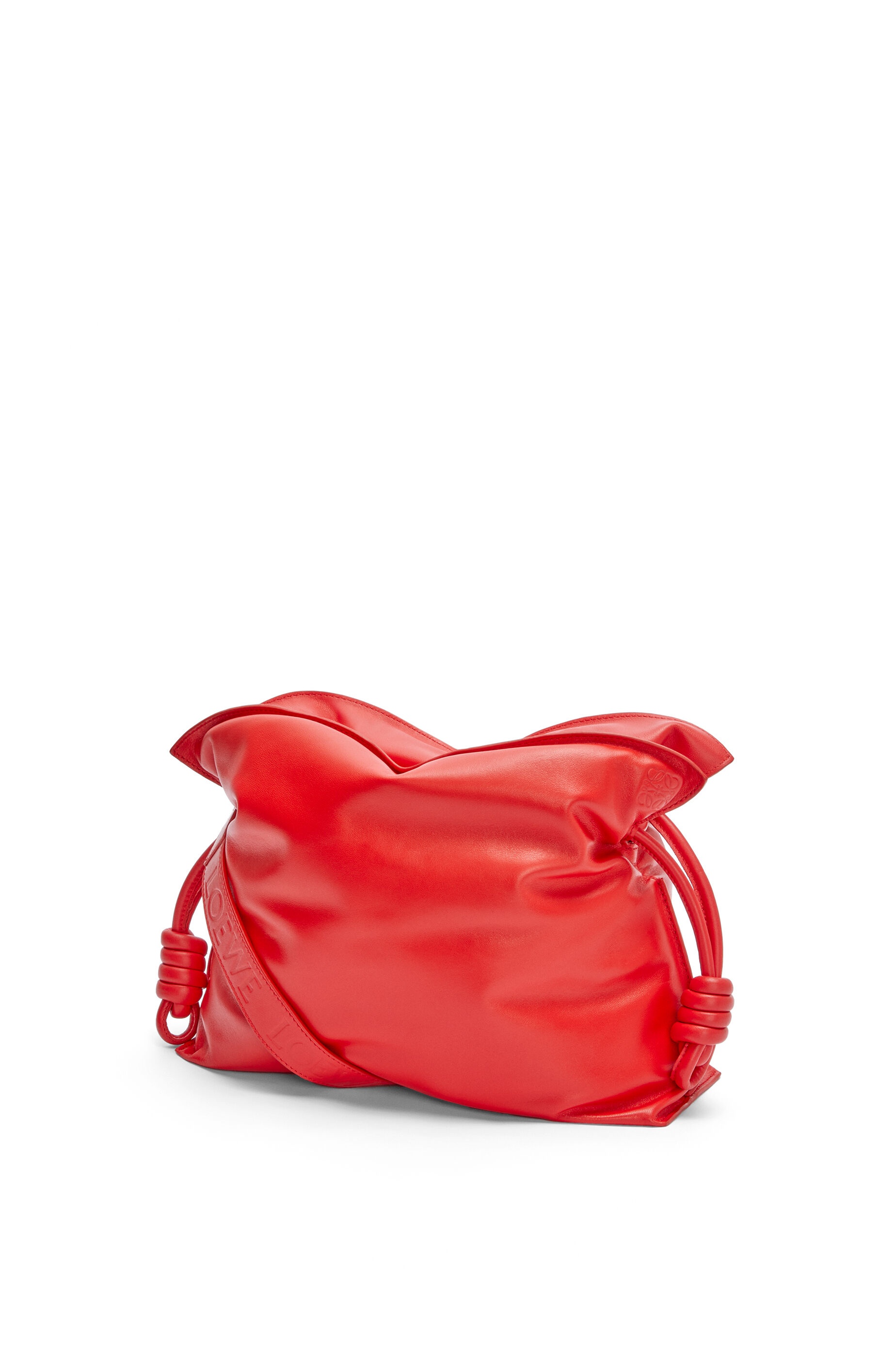 Puffer Flamenco clutch in shiny nappa calfskin - 3