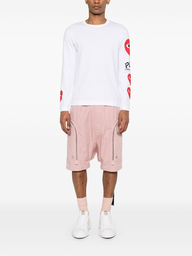 Comme des Garçons PLAY long-sleeve heart-print T-shirt outlook