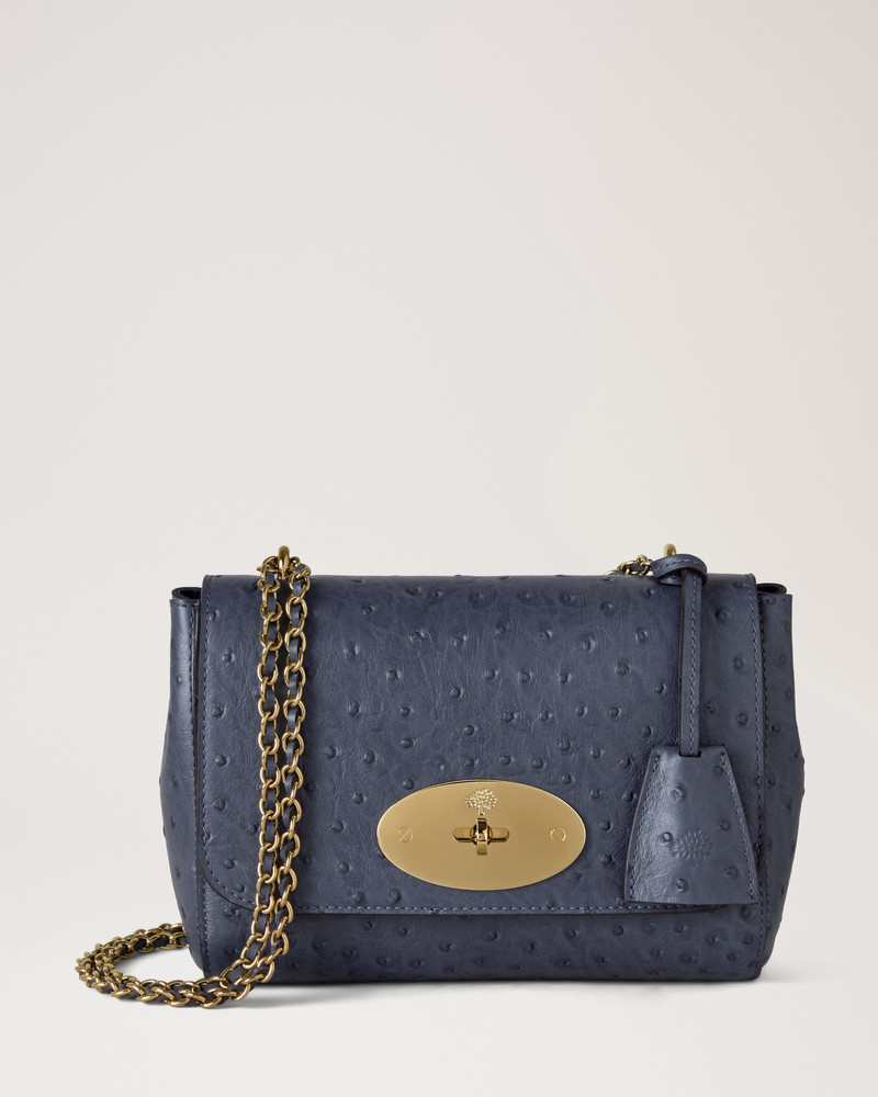 Lily Stormy Blue Ostrich 1