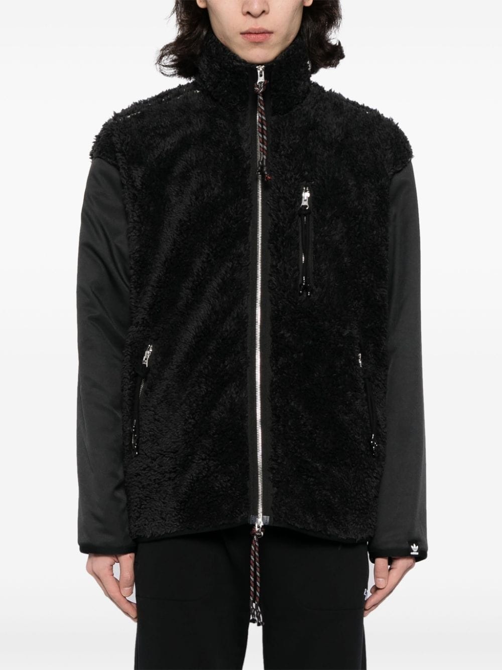 faux-fur panelled jacket - 4