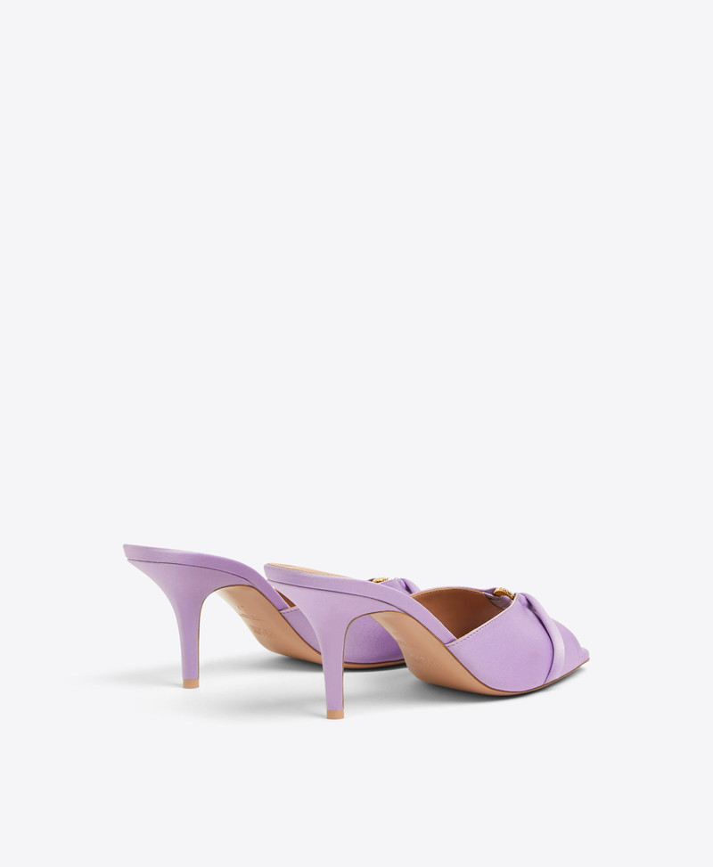 Patricia 70 Lilac Satin Sandals 3